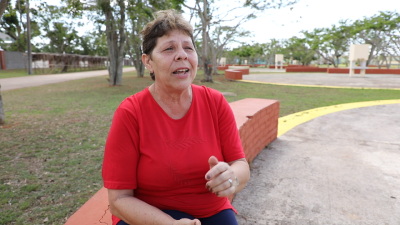 Maritza García García, actual presidenta de la Agencia de Medio Ambiente, pondera el trabajo de educación ambiental de la reserva.