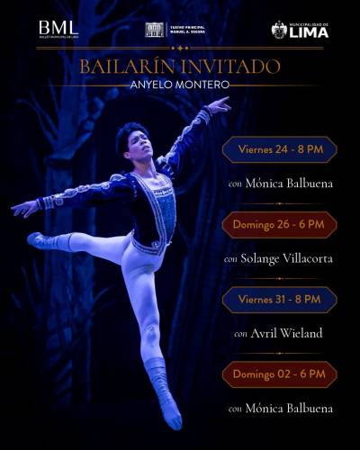 Ányelo Montero, artista invitado del Ballet Municipal de Lima