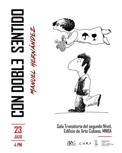 Manuel, destacado artista de las Artes Plástica de nuestro país, expone Con doble sentido