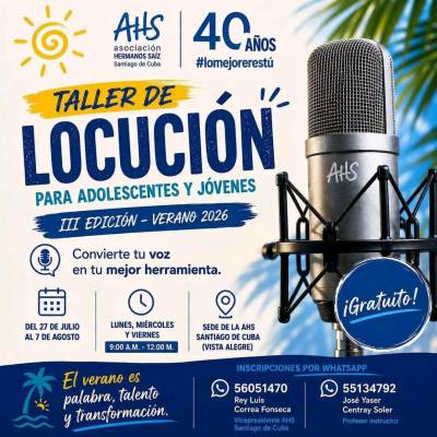 Excelente oportunidad para adolescentes y jóvenes 