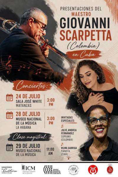 En Cuba, el maestro colombiano Giovanni Scarpetta en Cuba