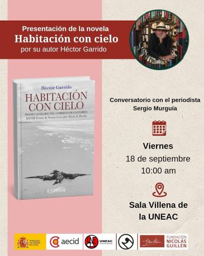 Habitación con cielo, es la primera novela escrita por el fotógrafo español Héctor Garrido