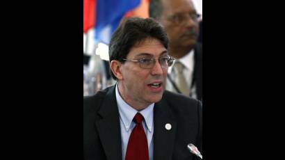 Canciller cubano Bruno Rodríguez Parrilla