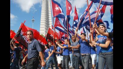 Los jóvenes cubanos protagonistas en el Primero de Mayo