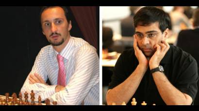 Vishwanathan Anand y Veselin Topalov