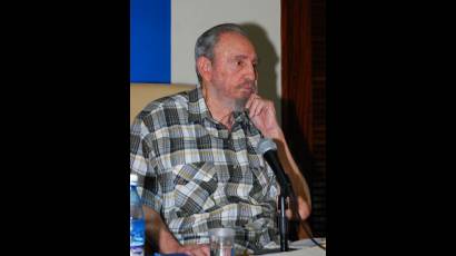 Fidel en el MINREX