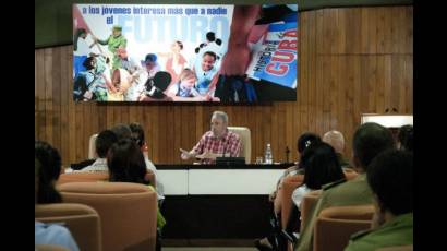 Encuentro de Fidel con jóvenes cubanos