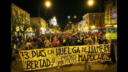 Mapuche en huelga de hambre 