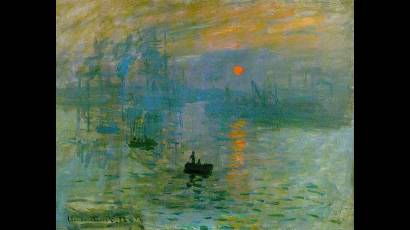 Obra de Monet soleil levant