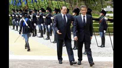 Berlusconi y Sarkozy