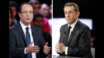 Nicolás Sarkozy y François Hollande