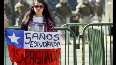 Marchas estudiantiles en Chile