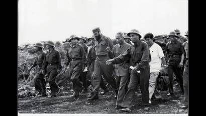 Fidel Castro en la zona liberada