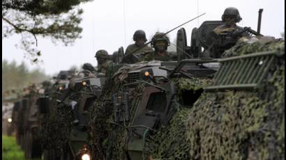 Soldados en entrenamiento de la OTAN