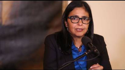 Canciller Delcy Rodríguez