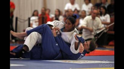 La judoca cubana Dayaris Mestre