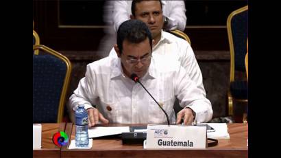 Jimmy Morales, presidente de Guatemala.