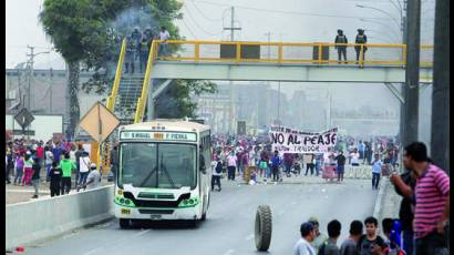 Protestas en Lima, Buenos Aires y México