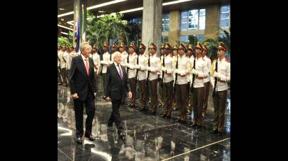 Recibió Raúl al Presidente de Irlanda