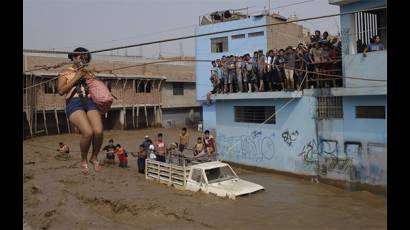 Evacuaciones en Lima