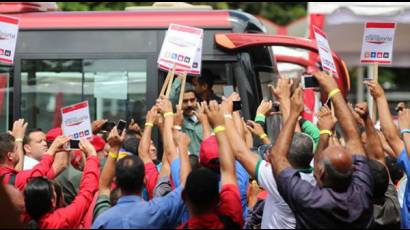 Los transportistas, por su parte, ratificaron su compromiso con la paz y con la Revolución Bolivariana