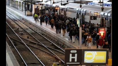 Paro ferroviario en Francia