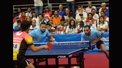 Cuba vs Puerto Rico en tenis de mesa