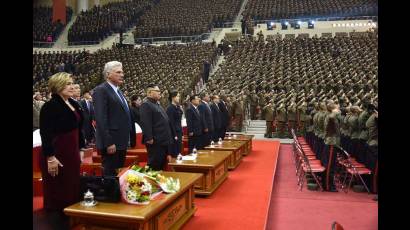 Presidente cubano visita la República Popular Democrática de Corea