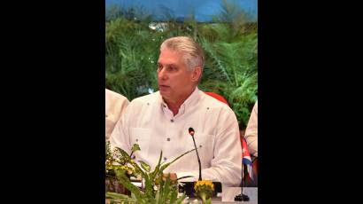Miguel M. Díaz-Canel Bermúdez, Presidente de los Consejos de Estado y de Ministros, en el VIII Encuentro de la Asociación de Estados del Caribe, en Managua, Nicaragua
