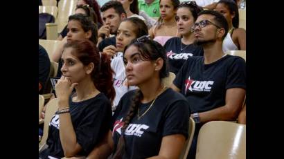 En la histórica Universidad de La Habana, símbolo de rebeldía nacional, se realiza el balance de la UJC como parte del proceso orgánico del 11no. Congreso de la organización juvenil