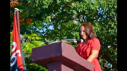 Zunilda García Garcés, primera secretaria del PCC en Isla de la Juventud