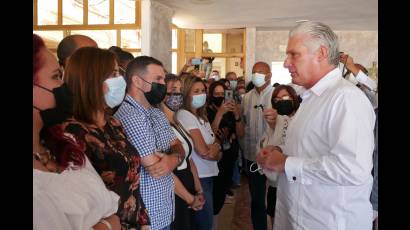 Primer Secretario del Comité Central del Partido y Presidente de la República, Miguel Díaz-Canel Bermúdez