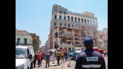 Explosión en el hotel Saratoga