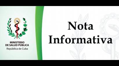 Nota informativa Minsap