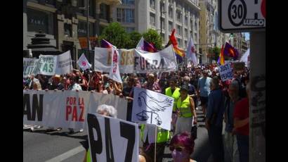 Participantes de protesta