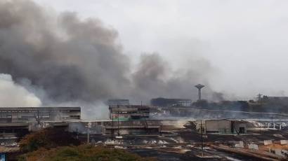 Imágenes de la zona del incendio