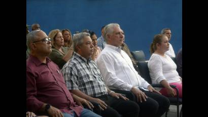 Miguel Díaz-Canel Bermúdez en aniversario de los Joven Club