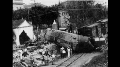 Descarrilamiento del tren blindado durante la Batalla de Santa Clara