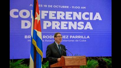 Ministro de Relaciones Exteriores de la República de Cuba, Bruno Rodríguez Parrilla