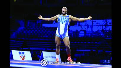 El campeón mundial Gabriel Rosillo (97 kg)