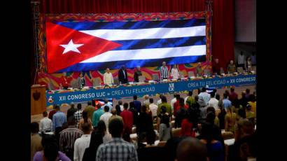 Concluye este 4 de abril el 12mo. Congreso de la Unión de Jóvenes Comunistas 