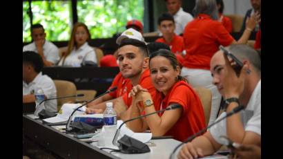 Delegados al 12mo. Congreso de la UJC