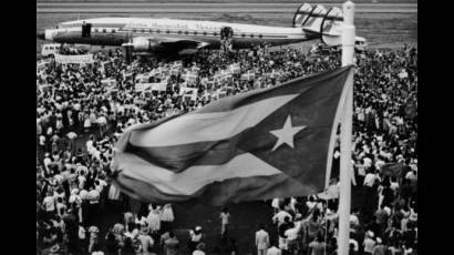 Recibimiento a Fidel en Caracas