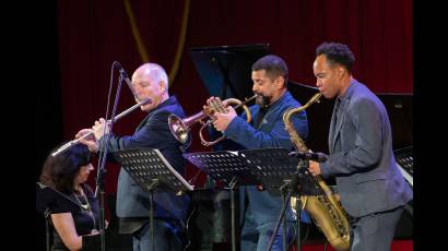 Espectáculo en la Sala Avellaneda durante el festival Jazz Plaza