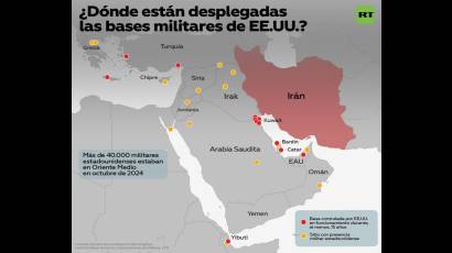 Ofensiva militar contra Irán: mapas de la región