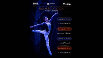 Ányelo Montero, artista invitado del Ballet Municipal de Lima