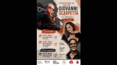 En Cuba, el maestro colombiano Giovanni Scarpetta en Cuba