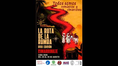 Bajo el lema Todos somos rumberos y cimarrones, esta edición está dedicada a los Cabildos de Nación, las casas Templo y al aniversario 30 del programa de la UNESCO La Ruta de las Personas Esclavizadas, una iniciativa crucial para romper el silencio sobre la historia de la esclavitud y visibilizar la herencia africana en América Latina y el Caribe. Foto: Cortesía del evento