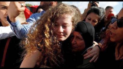 Liberada joven palestina Ahed Tamimi tras ocho meses en prisión