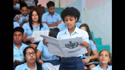 Los estudiantes del Instituto Vocacional de Ciencias Exactas Vladimir Ilich Lenin